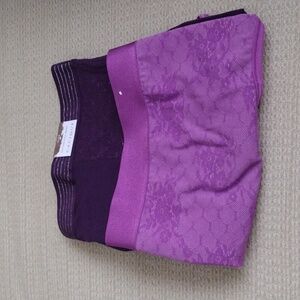 Torrid Purple Lot of 3 Cotton Blend Wide Waistband Panties Size 22/24 3X